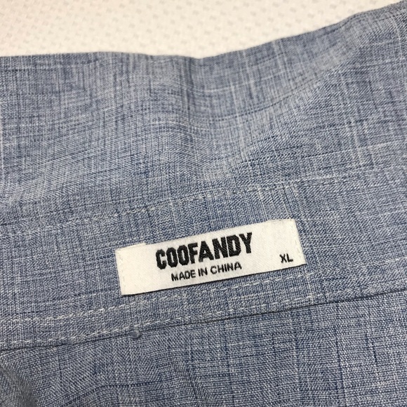 COOFANDY Men's Casual Button Down short Sleeve Shirt size XL - Picture 11 of 11